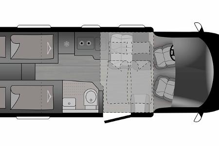 Grundriss Crosscamp 7.0 EXPDN 2026