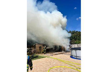 Brand einer Gartenlaube Brand einer Gartenlaube