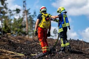 Waldbrände in Sachsen und Thüringen - Großeinsätze dauern an