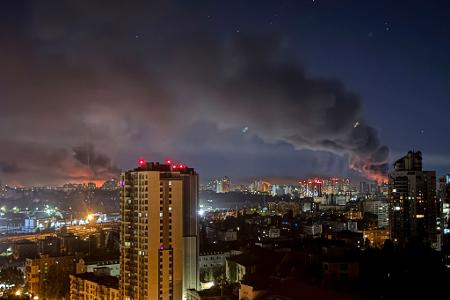 Russland hatte die ukrainische Hauptstadt Kiew bereits in der Nacht zu Freitag mit Drohnen- und Raketenangriffen überzogen. (Archivbild)