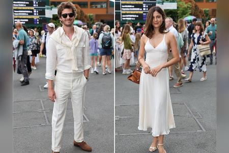 Andrew Garfield und Monica Barbaro: Ton-in-Ton-Auftritt in Wimbledon Andrew Garfield und Monica Barbaro: Ton-in-Ton-Auftritt in Wimbledon