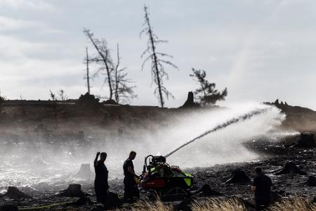 Leichte Entwarnung bei Waldbrand in Thüringen