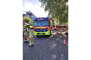 Brand auf Segelboot