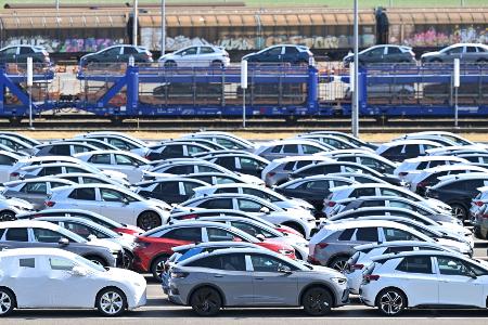Elektroautos aus dem VW-Konzern dominieren den deutschen Markt. Elektroautos aus dem VW-Konzern dominieren den deutschen Markt.