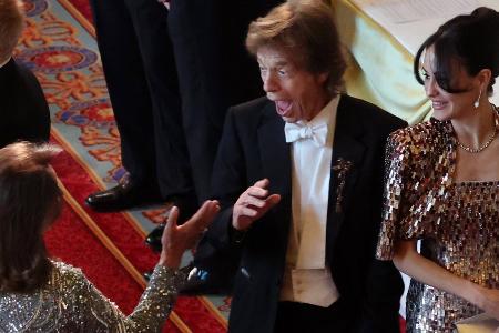 Mick Jagger feiert beim Staatsbankett mit den Royals Mick Jagger feiert beim Staatsbankett mit den Royals