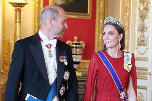"Lady in red": Kate der Star beim Staatsbankett