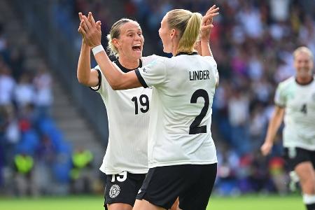 Über sieben Millionen: DFB-Frauen sorgen erneut für starke TV-Quoten Über sieben Millionen: DFB-Frauen sorgen erneut für starke TV-Quoten
