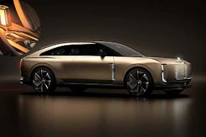 Elektro-Bentley als rollende Nachttischlampe