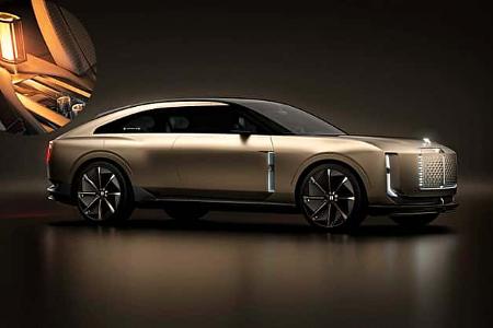 Elektro-Bentley als rollende Nachttischlampe