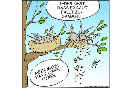Cartoons zu trendigen Themen