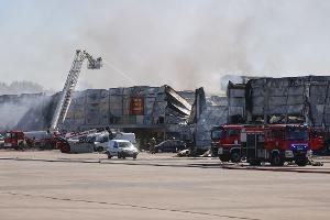 Polen macht russische Geheimdienste für den Brand im Marywilska-Einkaufszentrum in Warschau verantwortlich. (Archivbild) 