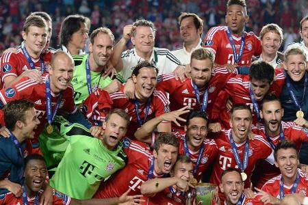 Zweimal auf Europas Thron - 2012/13 und 2019/20 gewinnt der FC Bayern mit Thomas Müller als prägender Faktor die Champions League, in beiden Saisons zudem Meisterschaft und DFB-Pokal, also das begehrte Triple.