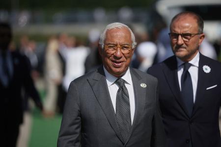 Der Präsident des Europäischen Rates, Antonio Costa, war einer der internationalen Gäste bei der Gedenkfeier zum Massaker von Srebrenica.