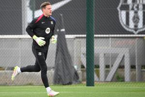 Bei Barca-Auftakt: Ter Stegen allein im Kraftraum