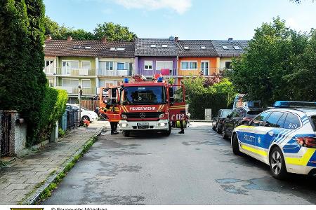 Ein Hilfeleistungslöschfahrzeug im Einsatz.