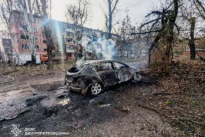Stromausfälle nach russischem Luftangriff auf Krywyj Rih