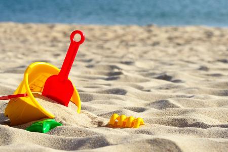 Vorsicht bei Sandspielzeug