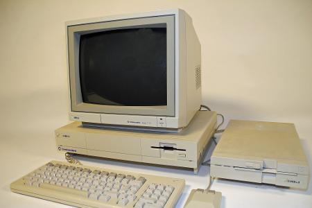 Der Commodore Amiga im Heinz Nixdorf MuseumsForum (HNF) in Paderborn. 