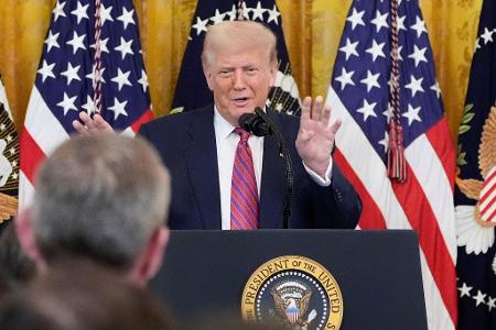 US-Präsident Trump schürt einmal mehr Hoffnung auf einen baldigen Geisel-Deal im Gaza-Krieg. (Archivbild)