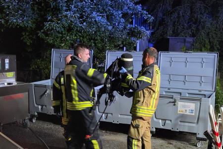 Auch das Einsatzstellenhygienemodul kam zum Einsatz. Auch das Einsatzstellenhygienemodul kam zum Einsatz.