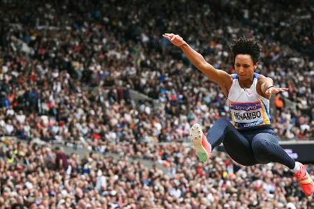 Weitspringerin Mihambo siegt in London - Farken stürzt Weitspringerin Mihambo siegt in London - Farken stürzt