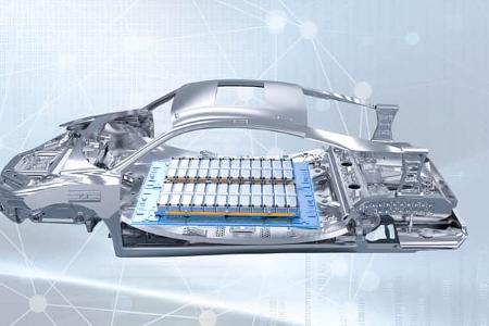 Elektroauto Plattform Batterie Elektroauto Plattform Batterie