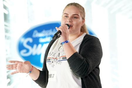 Estefania Wollny beim DSDS-Casting