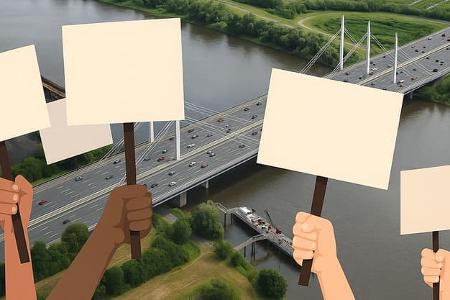Autobahn Brücke A1 Hambrug