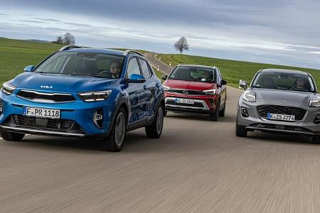 Ford Puma, Kia Stonic, Opel Crossland