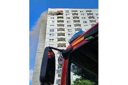 © Feuerwehr Dresden
Die Rauchentwicklung ist deutlich zu erkennen.