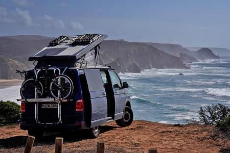 Camping, Bulli, Campervan, Küste, Meer Camping, Bulli, Campervan, Küste, Meer
