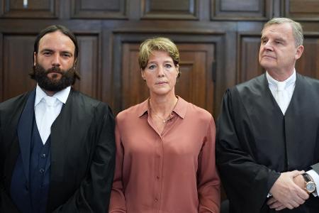 Christina Block im Gerichtssaal.