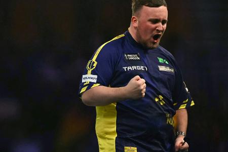 Darts: Littler nach Zittersieg im Halbfinale Darts: Littler nach Zittersieg im Halbfinale