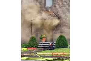 Keller- und Dachstuhlbrand, Recklinghausen, Wilhelmstraße, 27.07.2025, Feuerwehr Recklinghausen.
