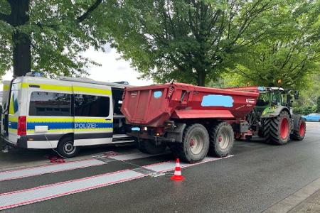 mobile Waage bei Kontrolle an der Hochstraße - Quelle Polizei Recklinghausen