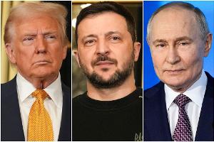 Auf den verschärften Druck von US-Präsident Trump im Ukrainekrieg reagiert Moskau verärgert, Kiew hingegen erfreut (Kombo - Archiv)