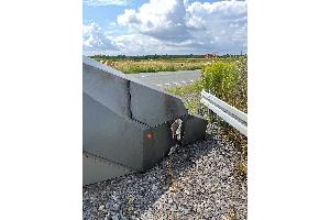 Der Enforcement Trailer wurde erheblich beschädigt.