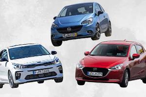 Opel Corsa, Kia Rio und Mazda 2