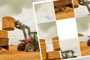 Schiebepuzzle: Traktor