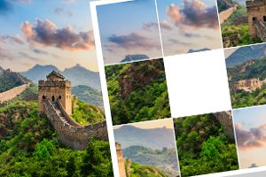Schiebepuzzle: Chinesische Mauer