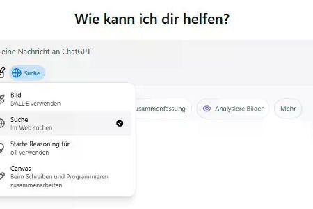 Die ChatGPT-Suche kombiniert klassische KI-Antworten mit aktuellen Informationen. Quellen findest Du direkt unter der Antwort oder daneben eingeblendet. Die ChatGPT-Suche kombiniert klassische KI-Antworten mit aktuellen Informationen. Quellen findest Du direkt unter der Antwort oder daneben eingeblendet.
