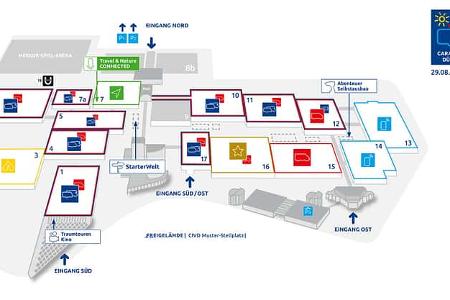 Caravan Salon Hallenplan 2025