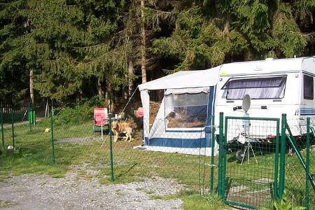 Knaus Viechtach eingezäunter Stellplatz 2, Hunde, Campingplatz