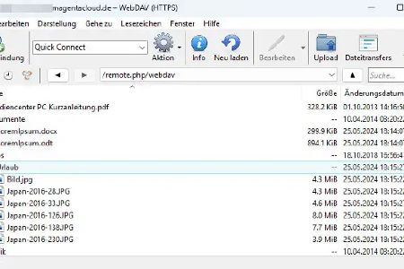 Das WebDAV-Protokoll wird unter anderem von Cyberduck genutzt, um schnell und einfach Dateien in einer leicht zugänglichen Cloud zur Verfügung zu stellen.