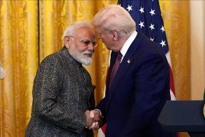 Im Februar hatte Indiens Premierminister Modi dem US-Präsidenten einen Besuch in Washington abgestattet. (Archivbild)