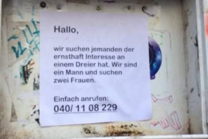 Lustiges Schild