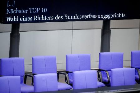Noch ungelöst: Die Wahl der nächsten Verfassungsrichter im Bundestag. (Archivbild)
