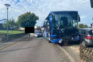 Endposition der beschädigten Fahrzeuge