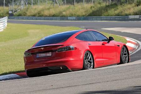 Erlkönig Tesla Model S Plaid Nürburgring