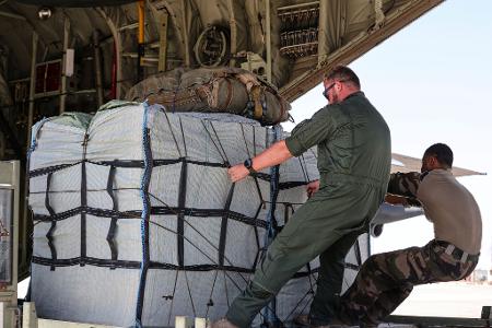 Bundeswehr setzt erneut Hilfsgüter über Gaza ab
